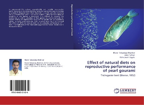 Effect of natural diets on reproductive performance of pearl gourami: Trichogaster leerii (Bleeker, 1852)
