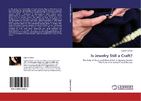 Is Jewelry Still a Craft?: The Role of Trust and Work Ethic in Jewelry Sector  The Case of Istanbul Grand Bazaar