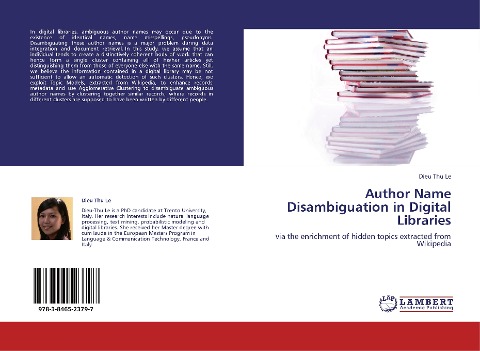 Author Name Disambiguation in Digital Libraries: via the enrichment of hidden topics extracted from Wikipedia