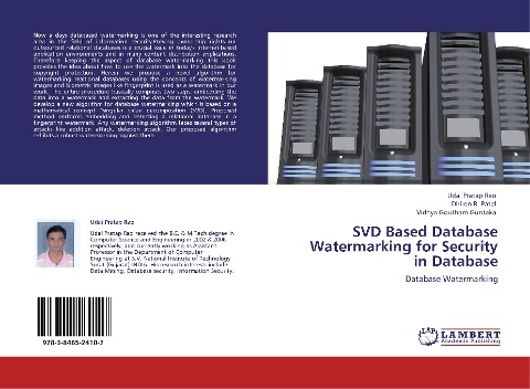 SVD Based Database Watermarking for Security in Database: Database Watermarking