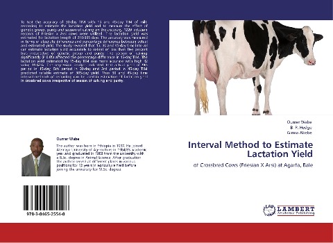 Interval Method to Estimate Lactation Yield: of Crossbred Cows (Friesian X Arsi) at Agarfa, Bale