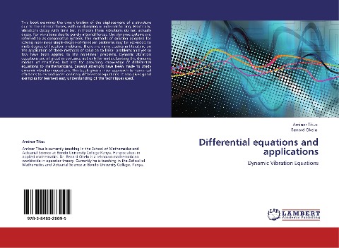 Differential equations and applications: Dynamic Vibration Equations