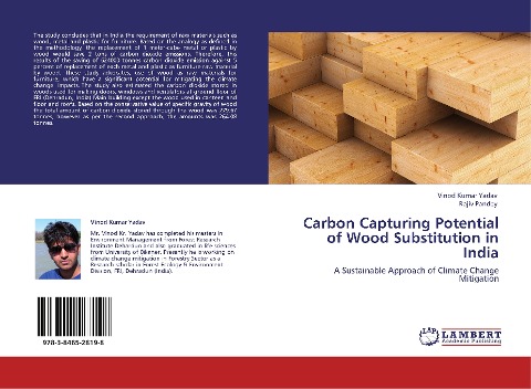 Carbon Capturing Potential of Wood Substitution in India: A Sustainable Approach of Climate Change Mitigation