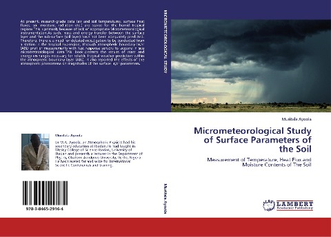 Micrometeorological Study of Surface Parameters of the Soil: Measurement of Temperature, Heat Flux and Moisture Contents of The Soil