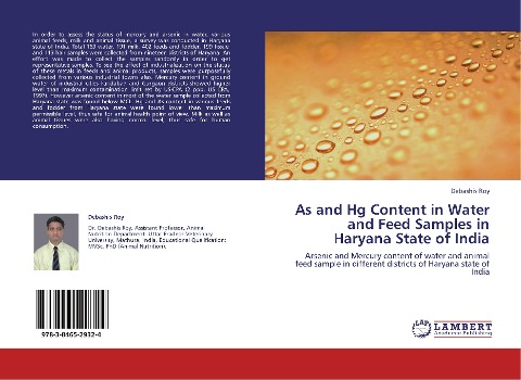 As and Hg Content in Water and Feed Samples in Haryana State of India: Arsenic and Mercury content of water and animal feed sample in different districts of Haryana state of India