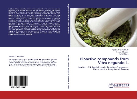 Bioactive compounds from Vitex negundo L.: Isolation of Nishinda Extracts, Bioactive Compounds, Phytochemical Analysis and Bioassay