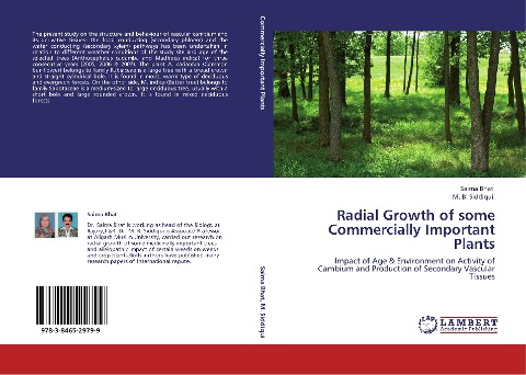 Radial Growth of some Commercially Important Plants: Impact of Age & Environment on Activity of Cambium and Production of Secondary Vascular Tissues