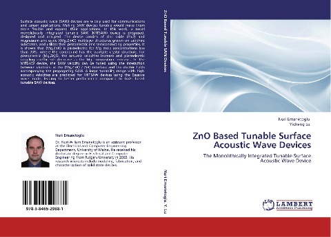 ZnO Based Tunable Surface Acoustic Wave Devices: The Monolithically Integrated Tunable Surface Acoustic Wave Device
