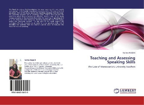 Teaching and Assessing Speaking Skills: The Case of Moroccan EFL University Teachers