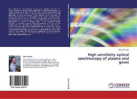 High sensitivity optical spectroscopy of plasma and gases