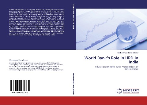 World Bank's Role in HRD in India: Education &Health: Basic Prerequisities of Development