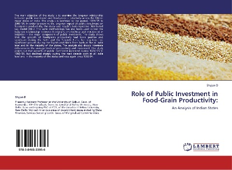 Role of Public Investment in Food-Grain Productivity:: An Analysis of Indian States