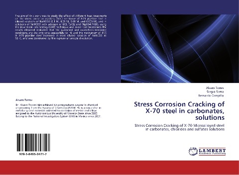 Stress Corrosion Cracking of X-70 steel in  carbonates, solutions: Stress Corrosion Cracking of  X-70 Microalloyed steel in  carbonates, chlorides and sulfates solutions