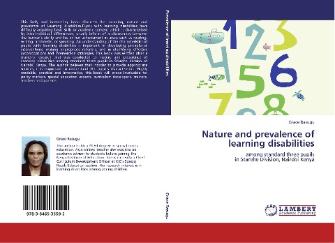 Nature and prevalence of learning disabilities: among standard three pupils  in Starehe Division, Nairobi Kenya