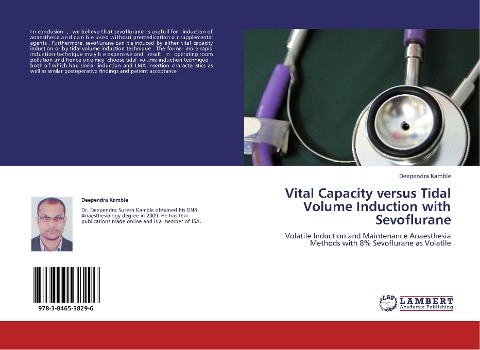 Vital Capacity versus Tidal Volume Induction with Sevoflurane: Volatile Induction and Maintenance Anaesthesia Methods with 8% Sevoflurane as Volatile