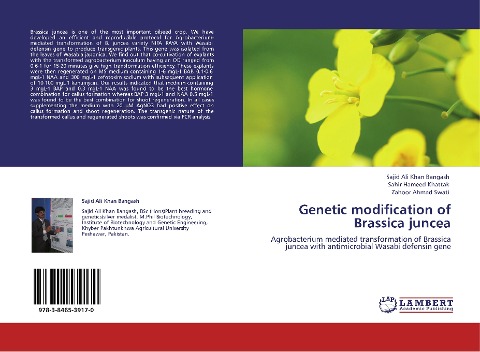 Genetic modification of Brassica juncea: Agrobacterium mediated transformation of Brassica juncea with antimicrobial Wasabi defensin gene
