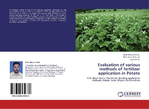 Evaluation of various  methods of fertilizer application in Potato: N fertilizer levels, Placement, Banding application Methods, Potato, Yield, Khyber Pakhtunkhwa