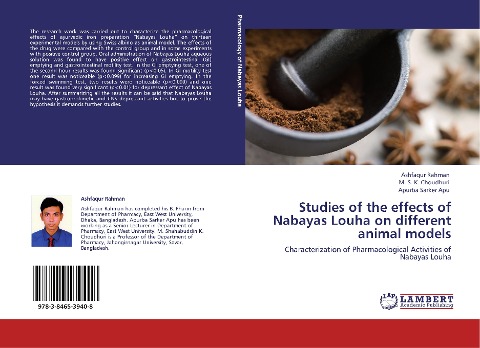 Studies of the effects of Nabayas Louha on different animal models: Characterization of Pharmacological Activities of Nabayas Louha