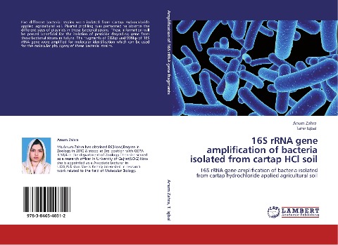 16S rRNA gene amplification of bacteria isolated from cartap HCl soil: 16S rRNA gene amplification of bacteria isolated from cartap hydrochloride applied agricultural soil