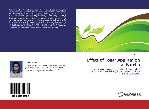 Effect of Foliar Application of Kinetin: on some morphological, biochemical and yield attributes of mungbean (Vigna radiata L.) under saline conditions