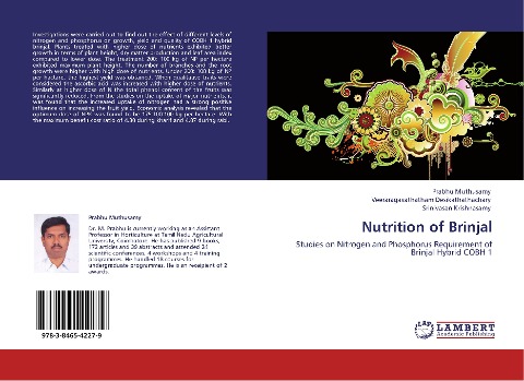 Nutrition of Brinjal: Studies on Nitrogen and Phosphorus Requirement of Brinjal Hybrid COBH 1