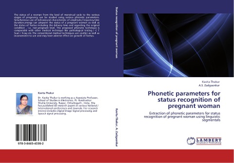 Phonetic parameters for status recognition of pregnant woman: Extraction of phonetic parameters for status recognition of pregnant woman using linguistic segmentals