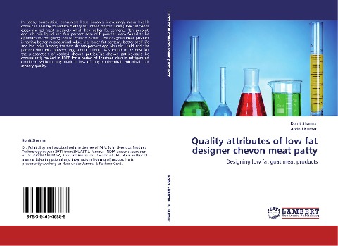 Quality attributes of low fat designer chevon meat patty: Designing low fat goat meat products