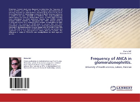 Frequency of ANCA in glomerulonephritis.: University of Health sciences, Lahore, Pakistan