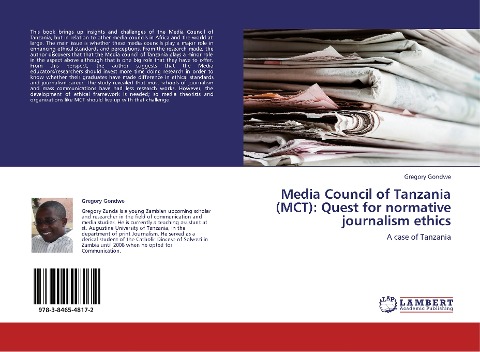 Media Council of Tanzania (MCT): Quest for normative journalism ethics: A case of Tanzania