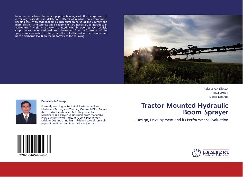 Tractor Mounted Hydraulic Boom Sprayer: Design, Development and its Performance Evaluation