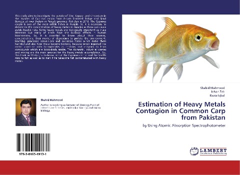 Estimation of Heavy Metals Contagion in Common Carp from Pakistan: by Using Atomic Absorption Spectrophotometer
