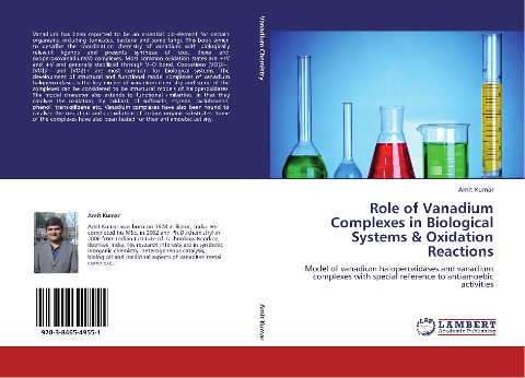 Role of Vanadium Complexes in Biological Systems & Oxidation Reactions: Model of vanadium haloperoxidases and vanadium complexes with special reference to antiamoebic activities