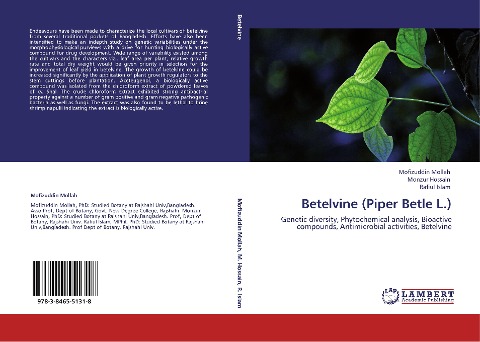 Betelvine (Piper Betle L.): Genetic diversity, Phytochemical analysis, Bioactive compounds, Antimicrobial activities, Betelvine
