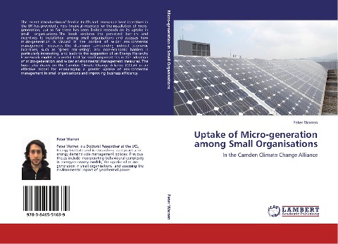 Uptake of Micro-generation among Small Organisations: In the Camden Climate Change Alliance