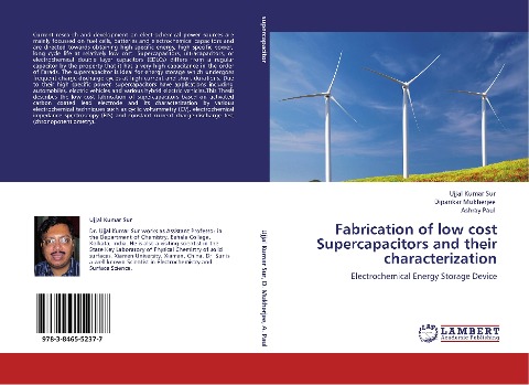 Fabrication of low cost Supercapacitors and their characterization: Electrochemical Energy Storage Device