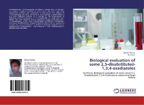 Biological evaluation of some 2,5-disubstituted-1,3,4-oxadiazoles: Synthesis, Biological evaluation of some novel 2,5-Disubstituted-1,3,4-Oxadiazoles containing furan moiety