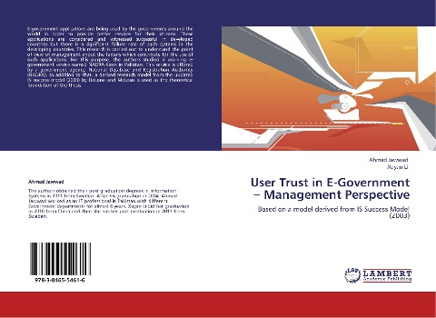 User Trust in E-Government - Management Perspective: Based on a model derived from IS Success Model (2003)