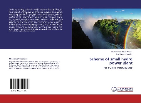 Scheme of small hydro power plant: For a Classic Waterway Drop