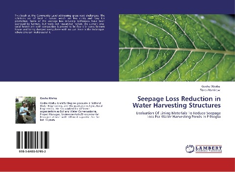 Seepage Loss Reduction in Water Harvesting Structures: Evaluation Of Lining Materials To Reduce Seepage Loss For Water Harvesting Ponds In Ethiopia