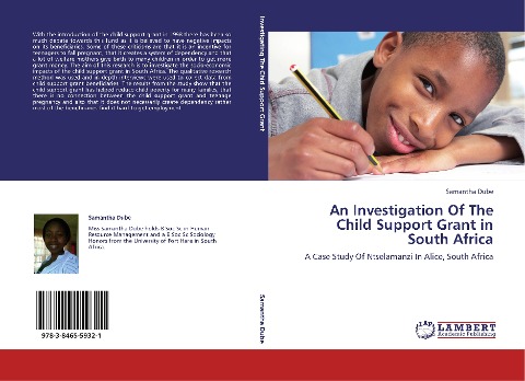 An Investigation Of The Child Support Grant in South Africa: A Case Study Of Ntselamanzi In Alice, South Africa