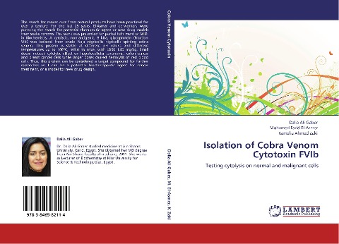 Isolation of Cobra Venom Cytotoxin FVIb: Testing cytolysis on normal and malignant cells