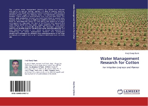 Water Management Research for Cotton: For Irrigation Engineer and Planner