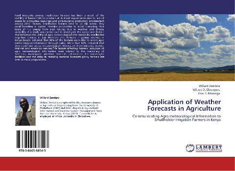 Application of Weather Forecasts in Agriculture: Communicating Agro meteorological Information to Smallholder Irrigation Farmers in Kenya