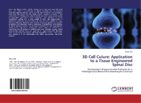 3D Cell Culure: Application to a Tissue Engineered Spinal Disc: Development of Experimental Protocols for a Heterogeneous Bioscaffold-chondrocyte Construct