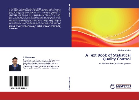 A Text Book of Statistical Quality Control: Guidelines for Quality Engineers