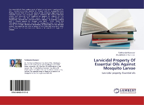 Larvicidal Property Of Essential Oils Against Mosquito Larvae: Larvicidal property: Essential oils