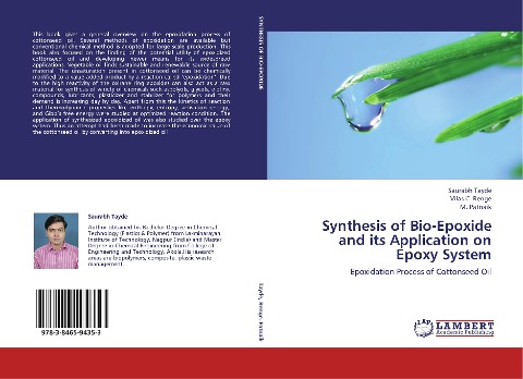 Synthesis of Bio-Epoxide and its Application on Epoxy System: Epoxidation Process of Cottonseed Oil