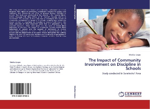 The Impact of Community Involvement on Discipline in Schools: Study conducted in Sannieshof Area