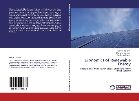 Economics of Renewable Energy: Photovoltaic, Wind Power, Biogas and Micro-Hydro Power Systems