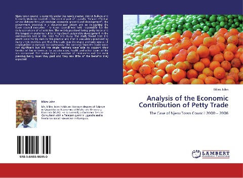 Analysis of the Economic Contribution of Petty Trade: The Case of Njeru Town Council 2000 - 2006